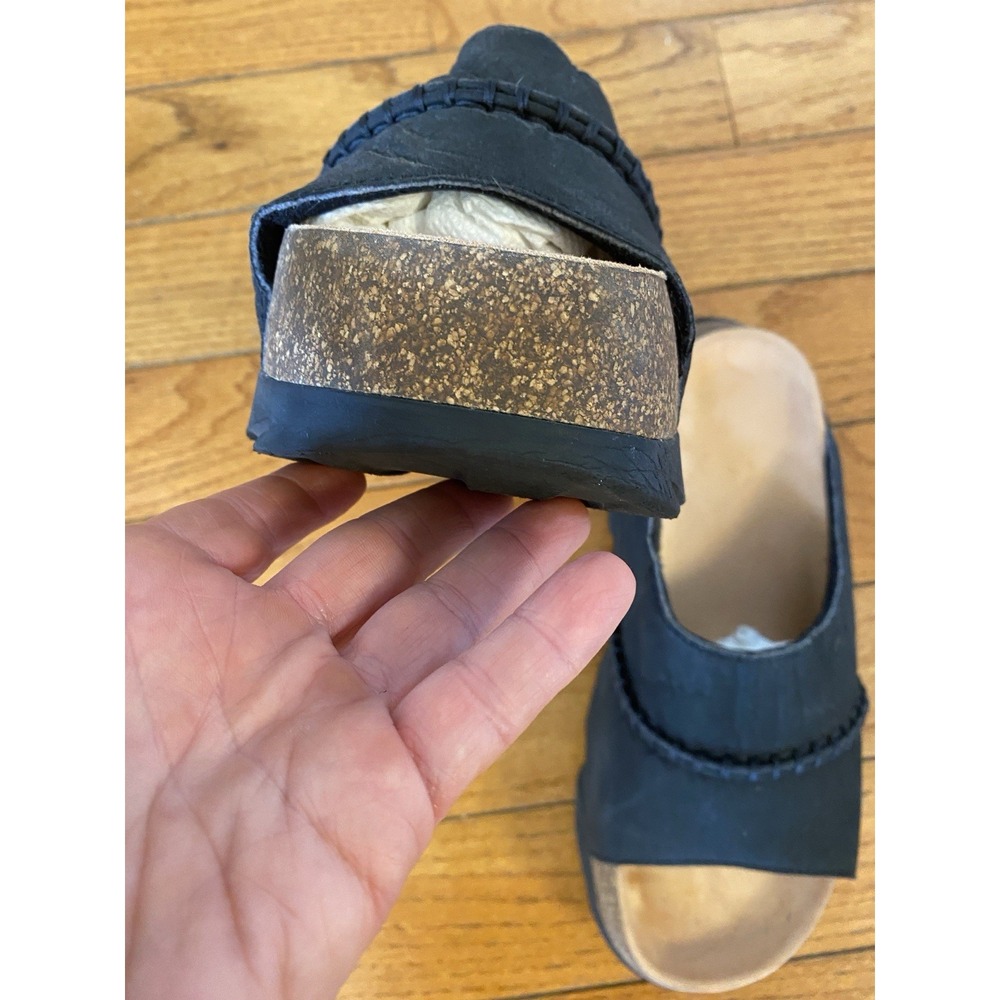 UGG Sunskip Slide Black Slip On Clog Sandal Size 9 - Picture 4 of 14